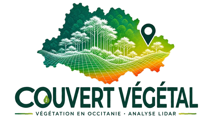 CouvertVégétal, végétation en Occitanie, analyse LiDAR